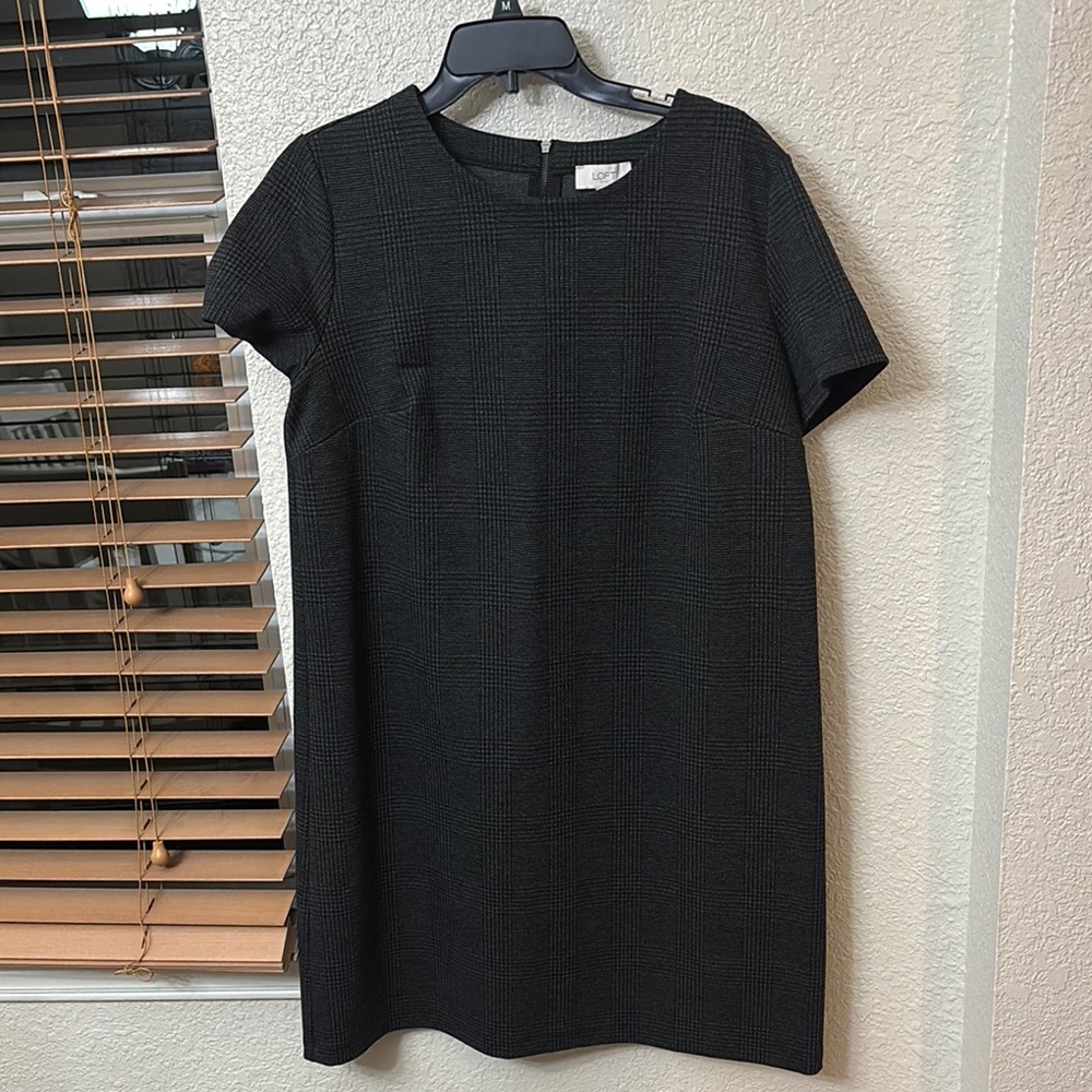LOFT Charcoal Mini Dress
